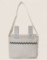 Striped baby stroller bag with wavy line design 