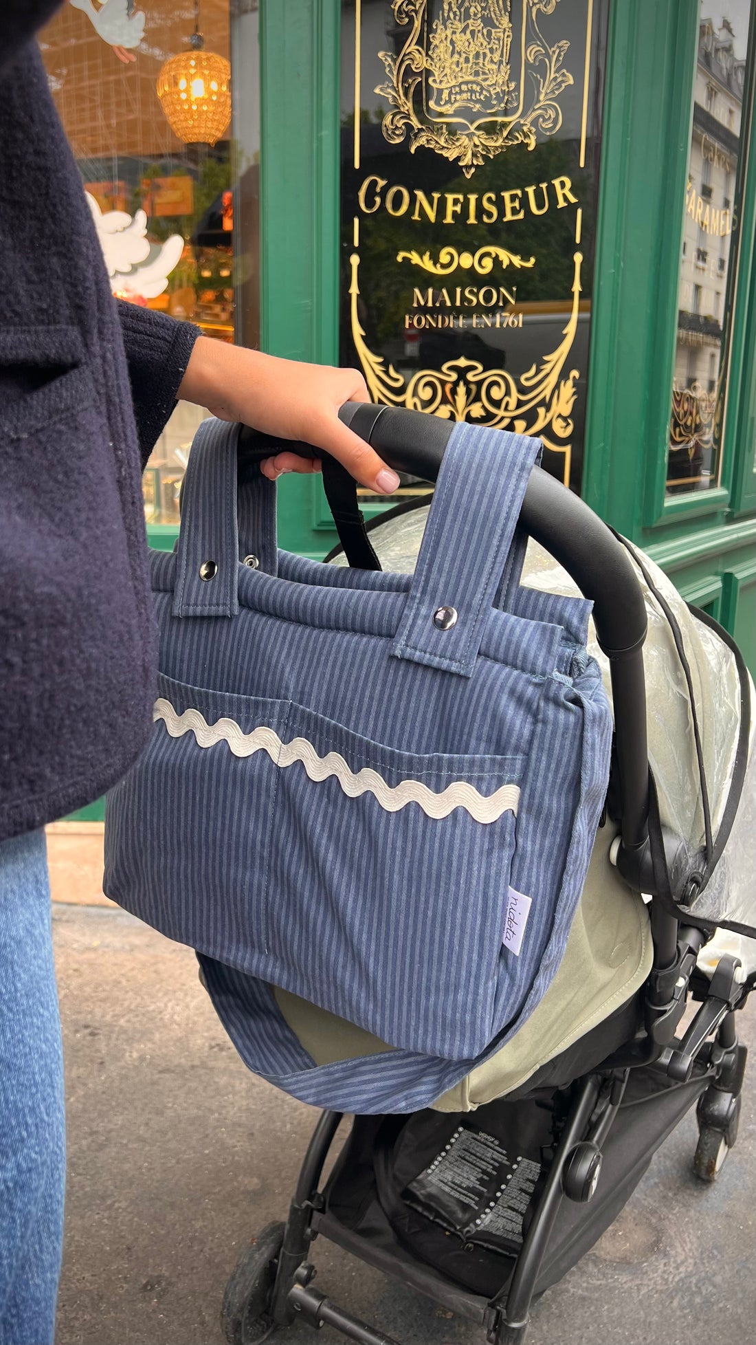 Océan Blanc Stroller Bag