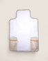Waterproof Changing Mat opened beige stripes and beige waved detail